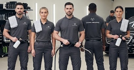 Equipo de Grime Reaper trabajando